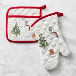Snowman Oven Mitt & Potholder Set