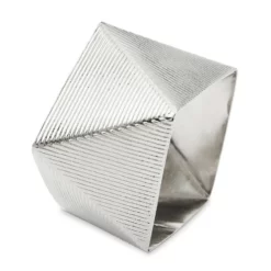 Square Napkin Rings, Set of 4 - Silver -Deals BAR Store square napkin rings 202237 0081 square napkin rings set of 4 z