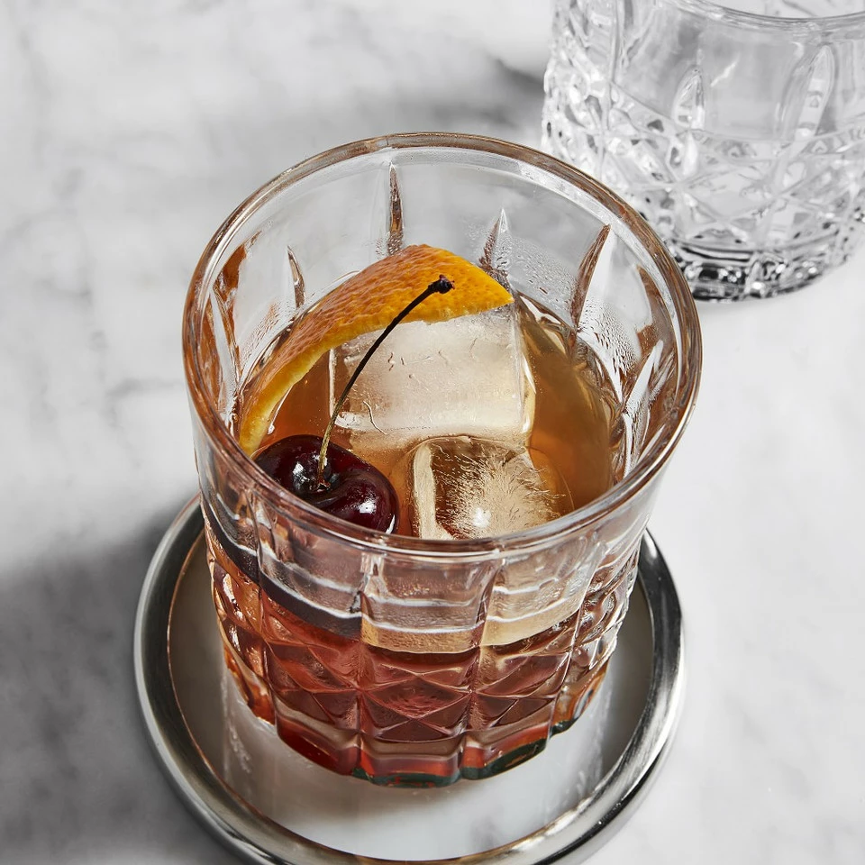 Stainless Steel and Glass Coasters, Set of 4 5 Stainless Steel and Glass Coasters, Set of 4 - Image 3