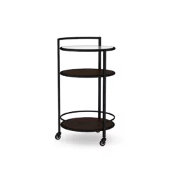 Stowe Round Bar Cart, Brass -Deals BAR Store stowe round bar cart 202217 0020 stowe round bar cart z
