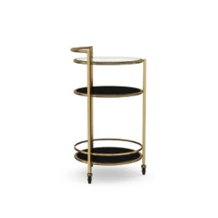 Stowe Round Bar Cart, Brass -Deals BAR Store stowe round bar cart 202217 0026 stowe round bar cart 1 z