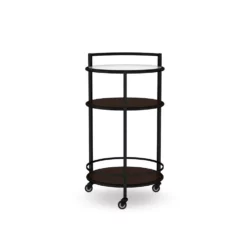 Stowe Round Bar Cart, Brass -Deals BAR Store stowe round bar cart 202217 0029 stowe round bar cart z