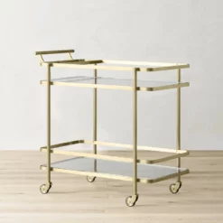 Truman Bar Cart - Antique Brass -Deals BAR Store truman bar cart 202237 0014 truman rectangular bar cart z