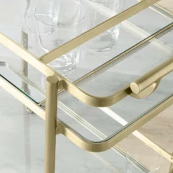 Truman Bar Cart - Antique Brass -Deals BAR Store truman bar cart 202237 0018 truman rectangular bar cart z