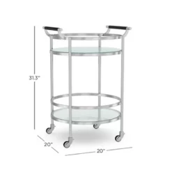 Truman Round Bar Cart, Antique Brass, Saddle Leather -Deals BAR Store truman round bar cart 202226 0007 truman round bar cart z