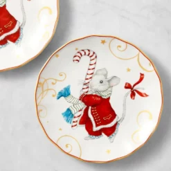 Twas The Night Before Christmas Salad Plates -Deals BAR Store twas salad plate mouse