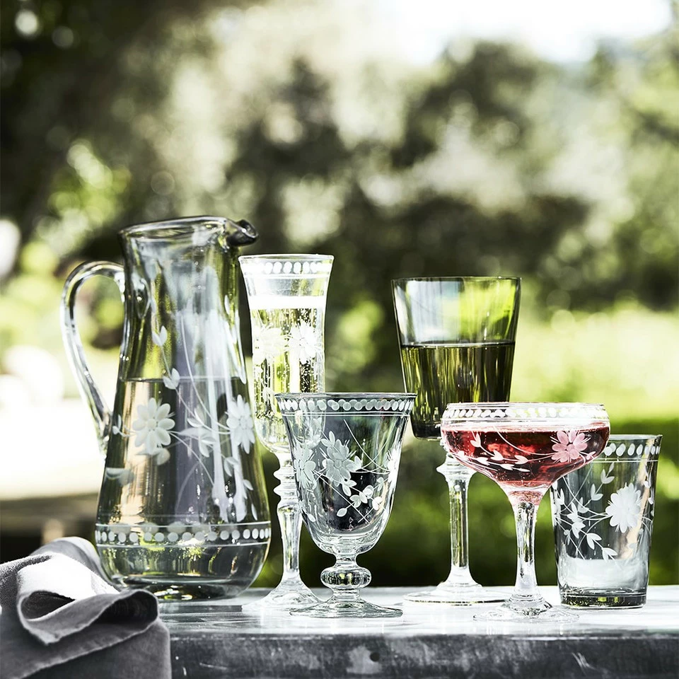 Vintage Etched Jug 10 Vintage Etched Jug - Image 8