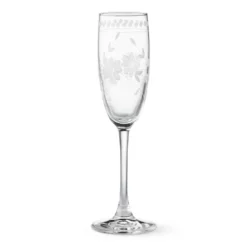 Vintage Etched Toasting Flutes