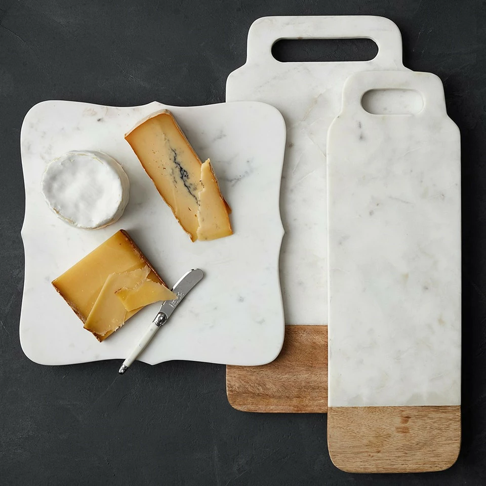 Scalloped White Marble Cheese Board 7 Scalloped White Marble Cheese Board - Image 6