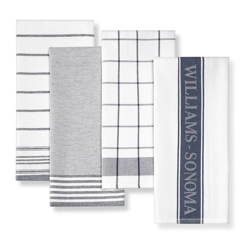 Williams Sonoma Multi-Pack Towels, Navy 3 Williams Sonoma Multi-Pack Towels, Navy