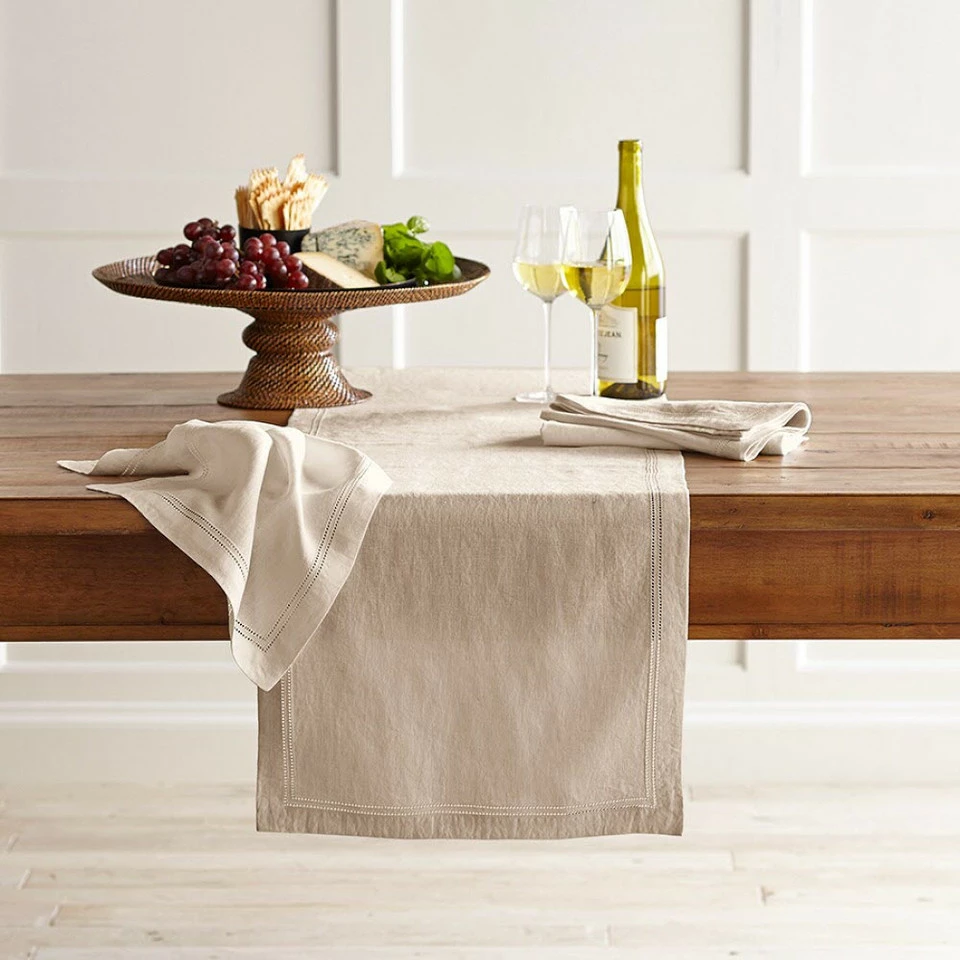 Linen Double Hemstitch Linens Collection 6 Linen Double Hemstitch Linens Collection - Image 4