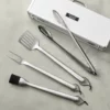 Williams Sonoma Stainless Steel Handled 4-Piece Barbecue Tool Set with Storage Case 1 Williams Sonoma Stainless Steel Handled 4-Piece Barbecue Tool Set with Storage Case -Deals BAR Store ws ss handled 4 piece bbq tool set with storage case 202238 0017 img23z